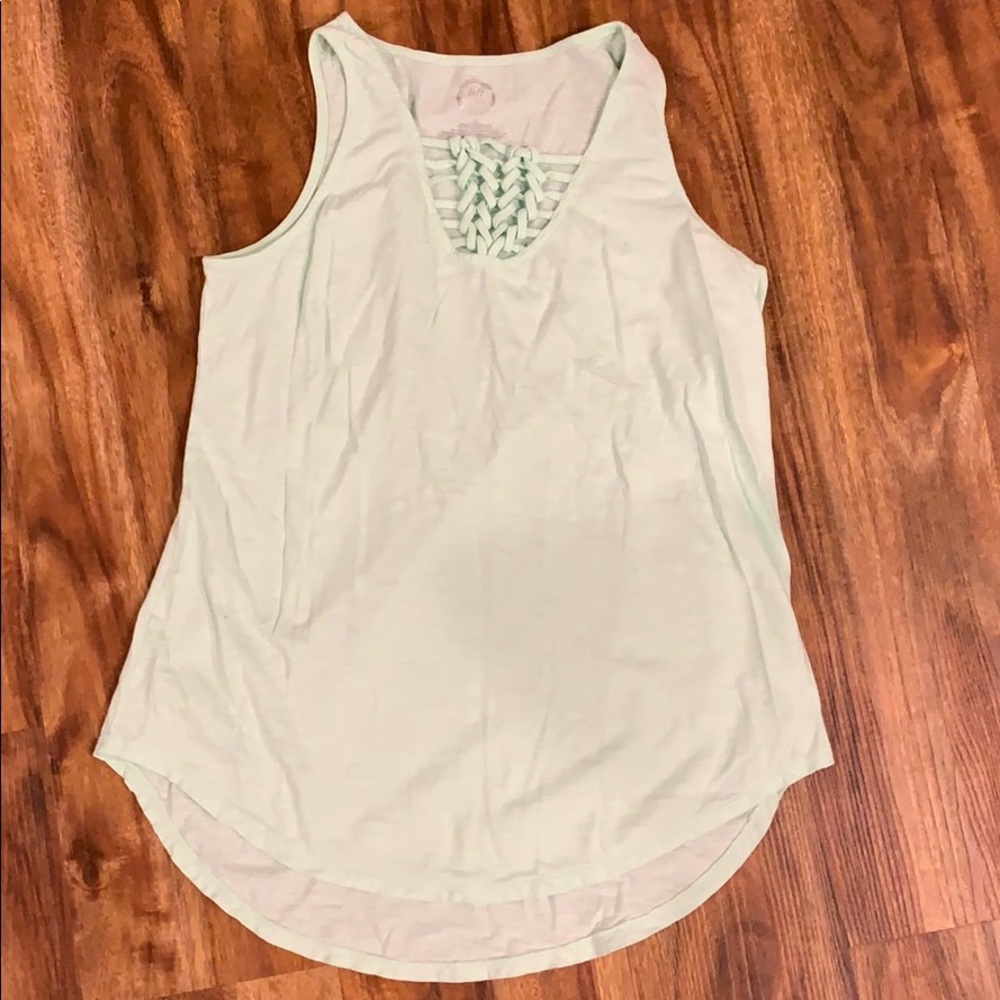 Pale green tank